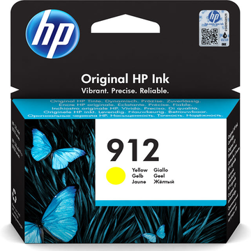 HP 912 (3YL79AE) cartouche d'encre jaune (Original) 