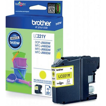 Brother LC221Y (Original) 260 pages 