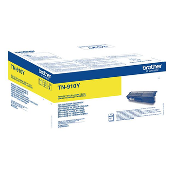 Brother TN910Y toner jaune haute volume (Original) 9000 pages 