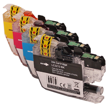 Brother LC3213 Stunt2Print Double Pack: 2x4 couleurs CMYK (Compatible) 