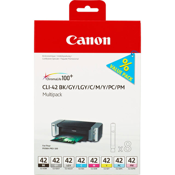 Canon CLI42 multipack BK/C/M/Y/PC/PM/GY/LGY (Original) 