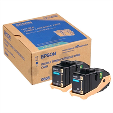Epson S050608 toner cyan pack de 2 (Original) 