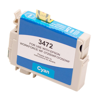 Epson 34XL (T3472) cartouche d'encre cyan haute volume (compatible) 