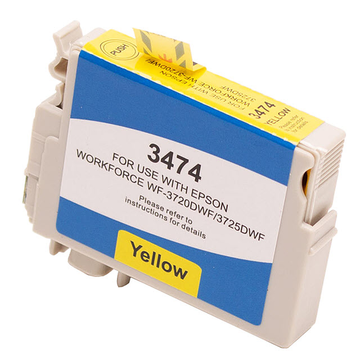 Epson 34XL (T3474) cartouche d'encre jaune haute volume (compatible) 