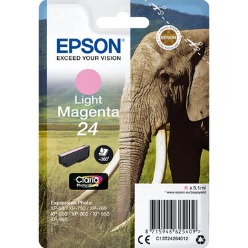 Epson 24XL (T2435) cartouche d'encre licht cyan haute volume (Original) 10,8 ml 740 pages [CLONE] 